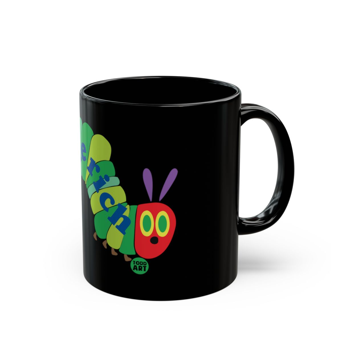 Vibrant Colorful Caterpillar Graphic Art Mug