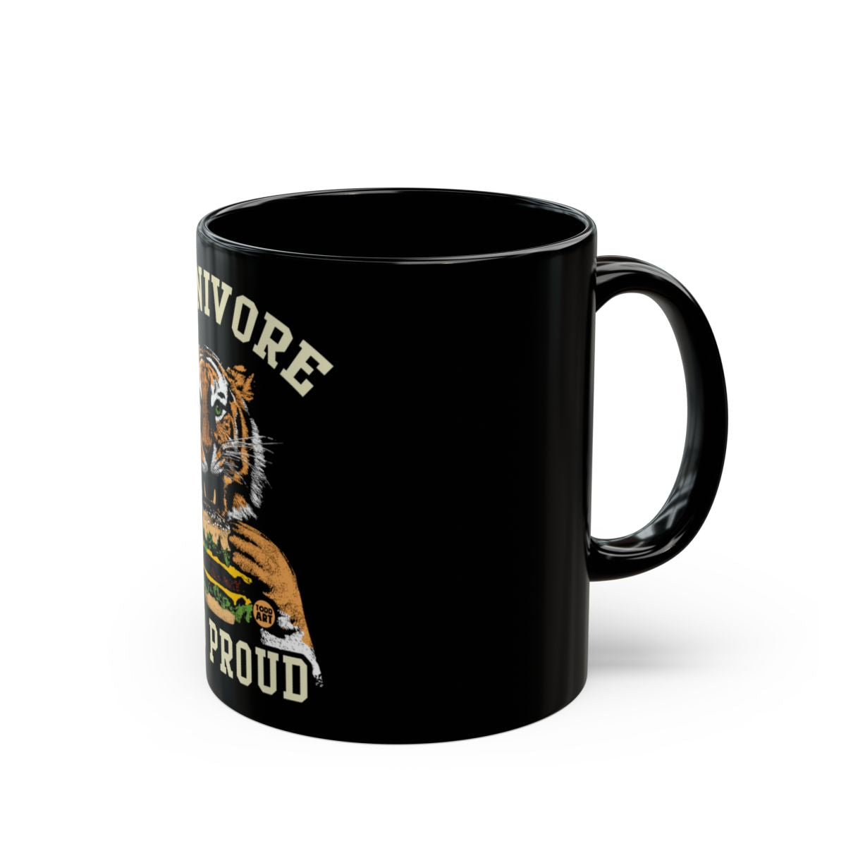 Carnivore Tiger Design Mug Proud Bold Statement Cup