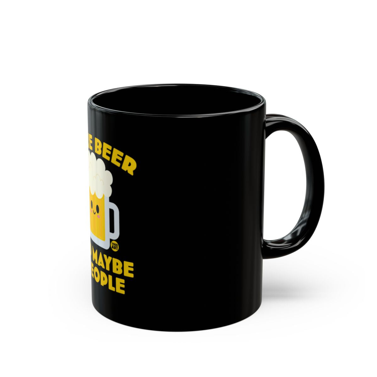 Beer Mug with Funny Quote and Cheerful Design