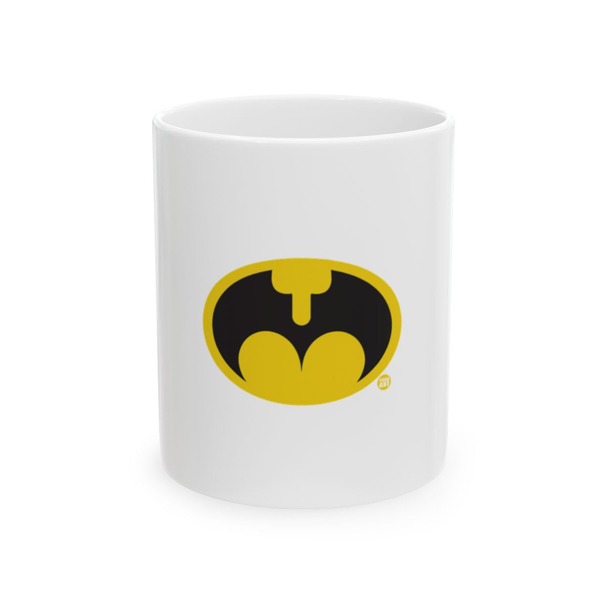 Batman Retro Yellow and Black Emblem Mug