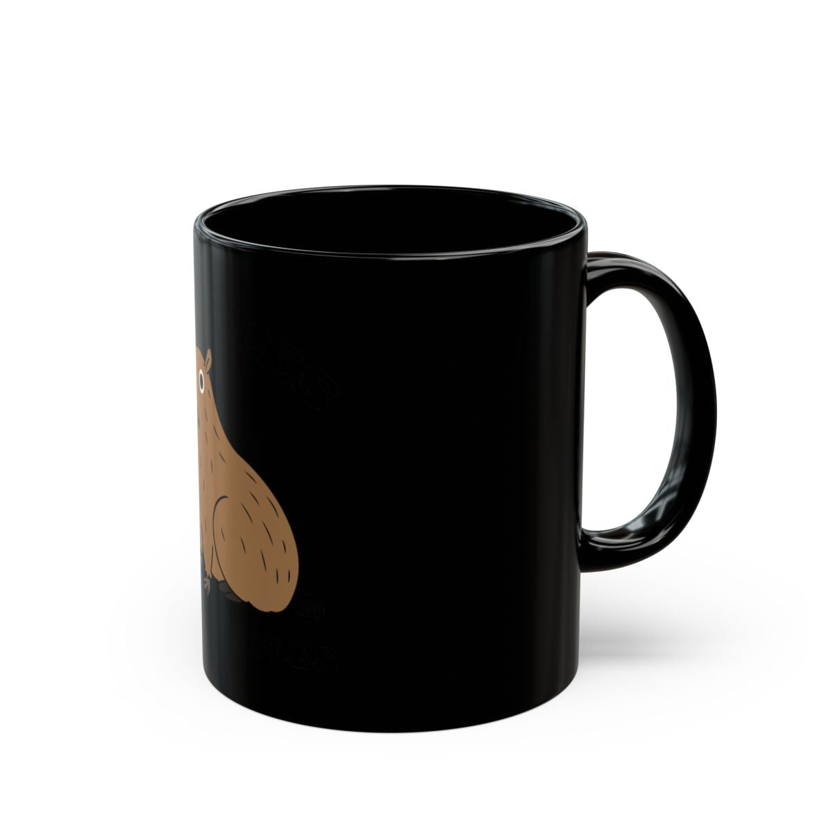 Cartoon Capybara Design Coffee Mug