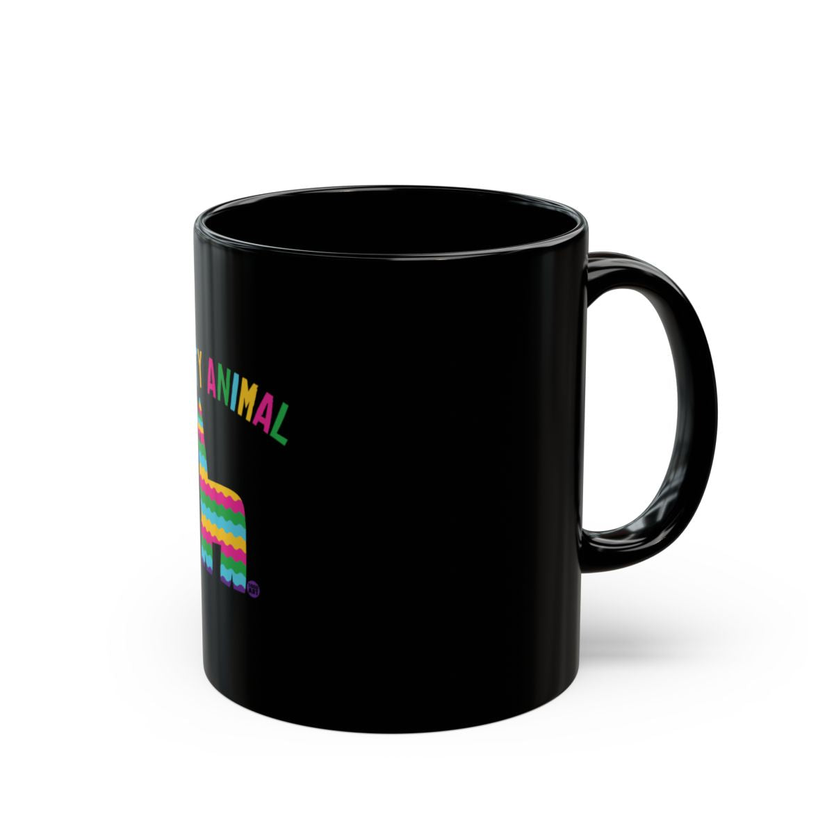 Rainbow Striped Animal Design Mug For Beverage Lovers