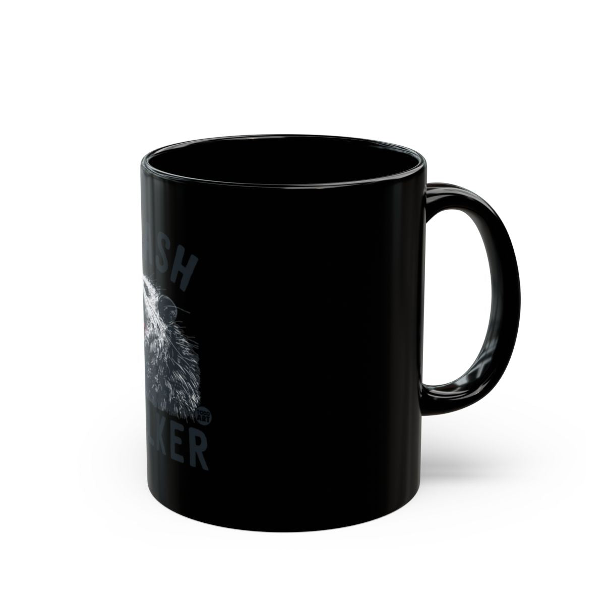 Stylish Black Cute Bear Graphic Mug for Coffee Lovers