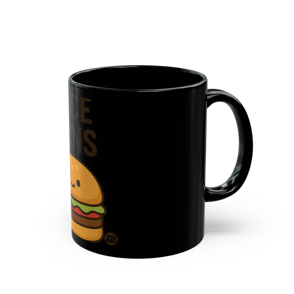 Cute Burger Graphic Coffee Mug for Food Lovers