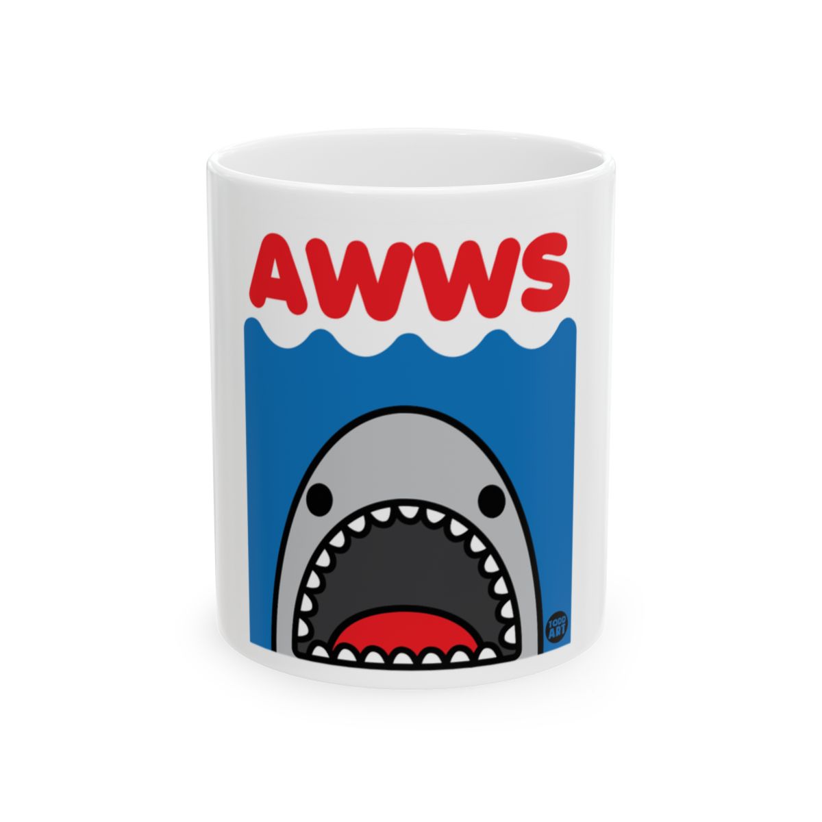 Cute Cartoon Shark Design Awws Coffee Mug