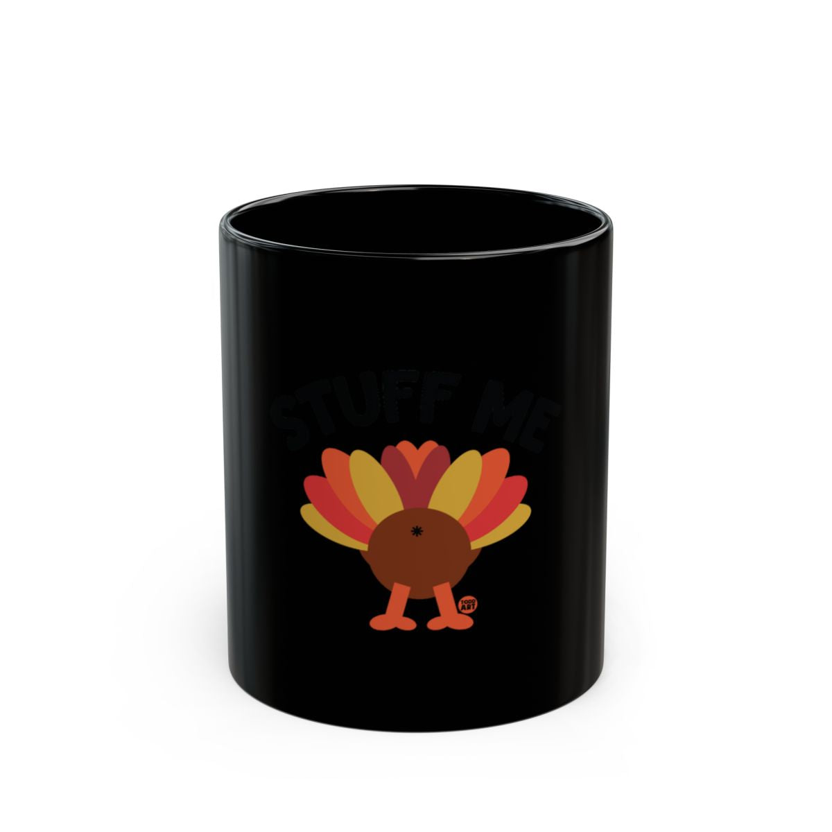 Stuff Me Turkey Design Black Mug Product