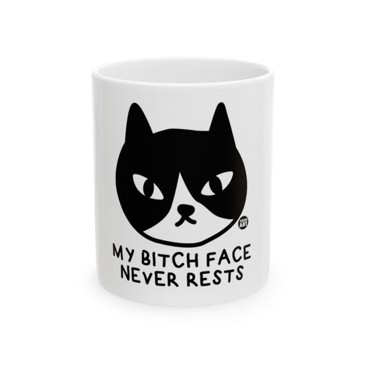 My Bitch Face Never Rests Cat Mug