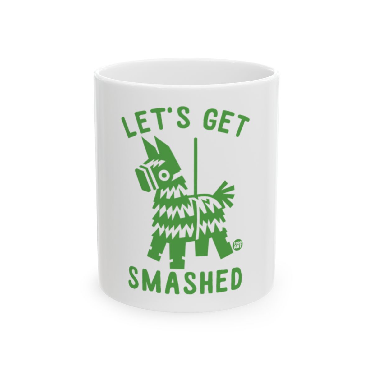 Let's Get Smashed Green Pinata Design Mug