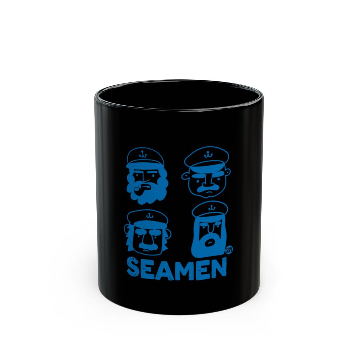 Seamen Characters Artwork Design Black Coffee Mug