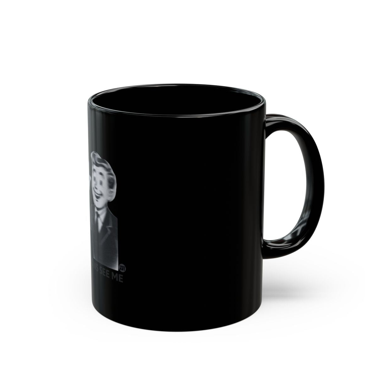 Vintage Style Man Black Coffee Mug for Collectors