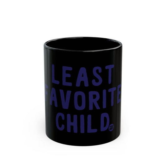 Least Favorite Child Black Ceramic Mug Gift Item