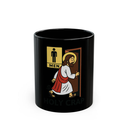 Funny Holy Crap Jesus Bathroom Mug