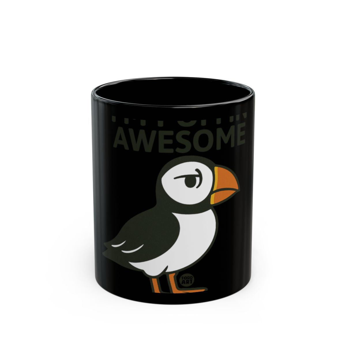 Funny Cartoon Puffin Awesome Coffee Mug