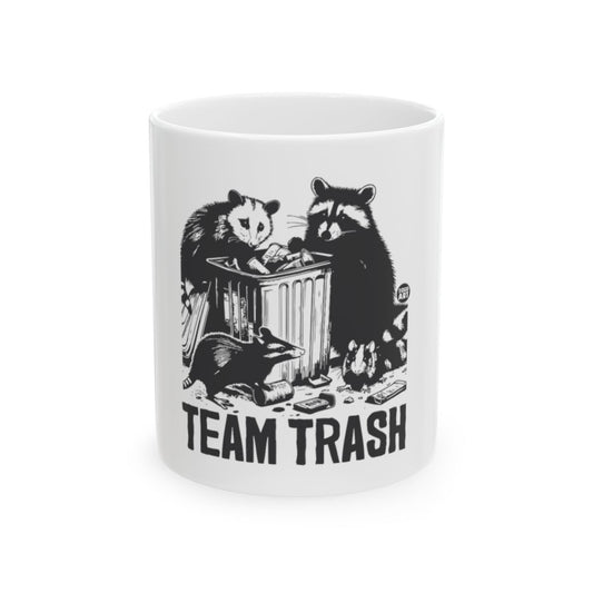 Team Trash Raccoon Artwork Makes a Fun Gift Option Mug