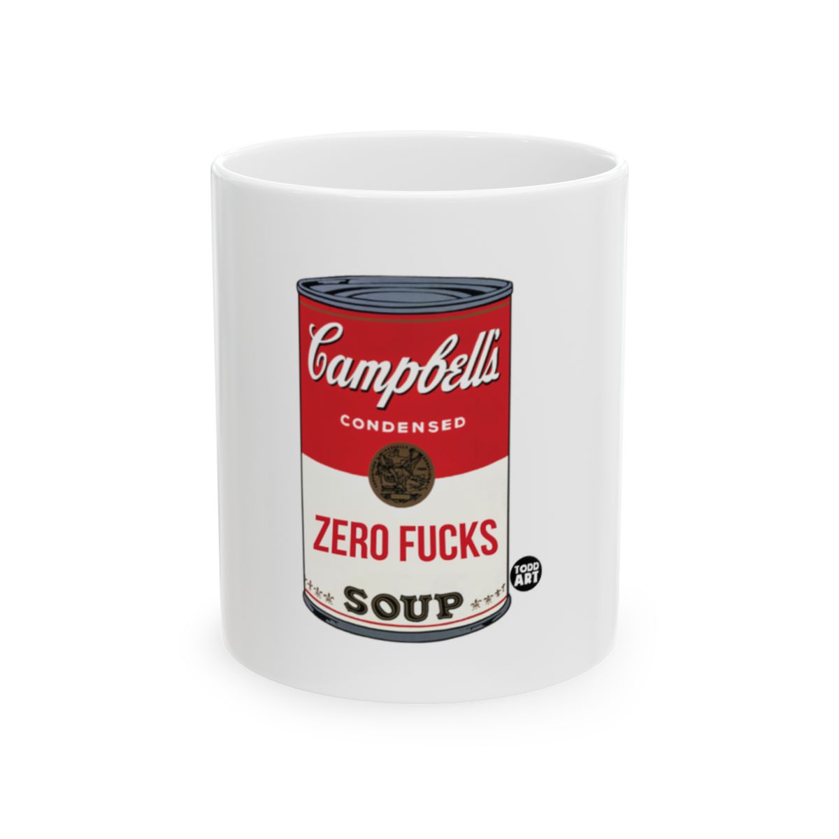 Campbells Zero Fucks Soup Humorous Decorative Mug