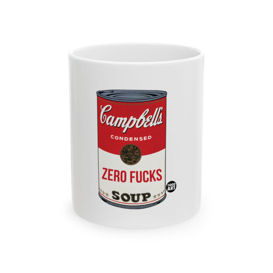Campbells Zero Fucks Soup Humorous Decorative Mug