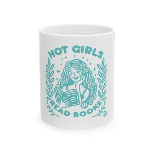 Hot Girls Read Books Artistic Mug for Book Lovers