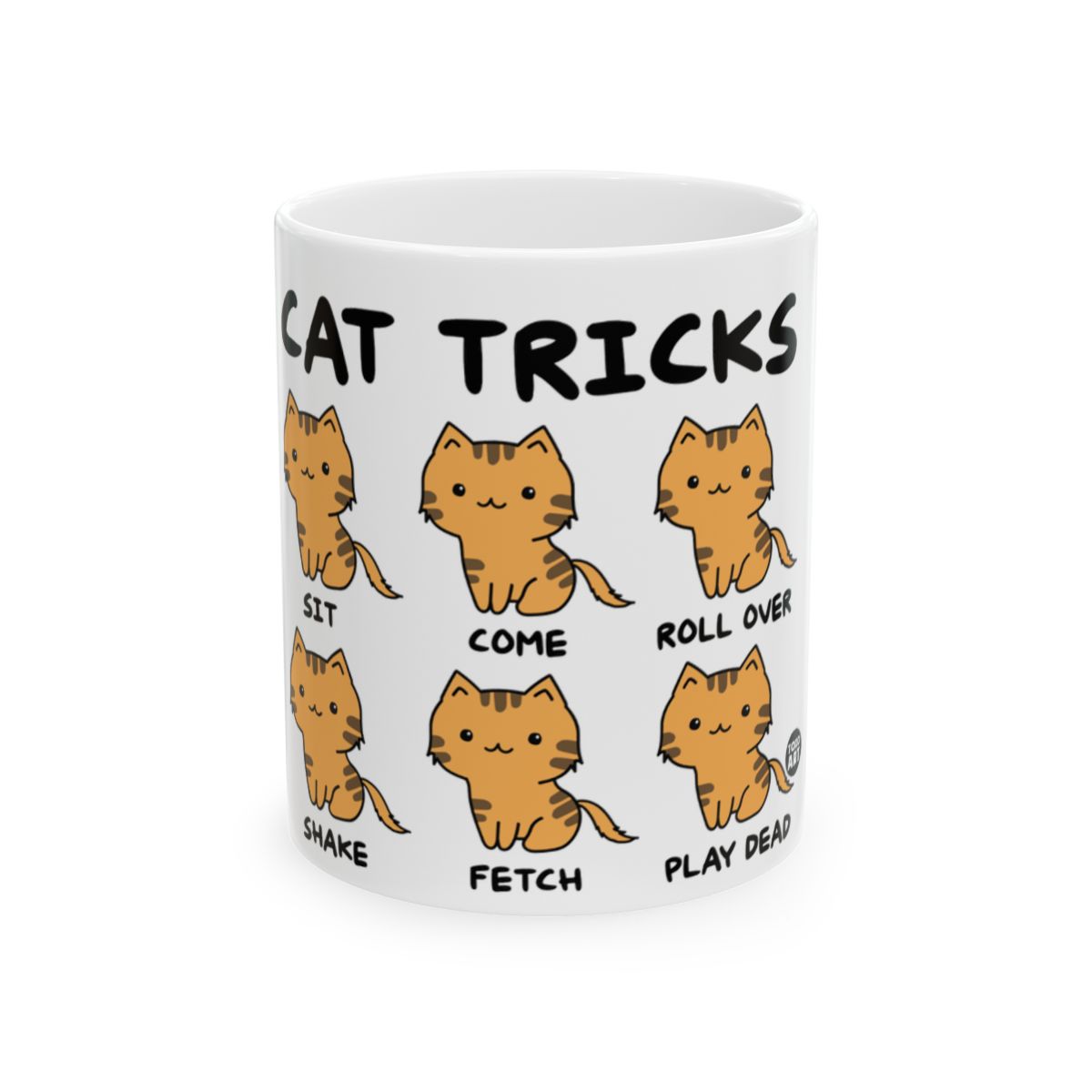 Cute Cat Tricks Illustrated Mug for Coffee Lovers