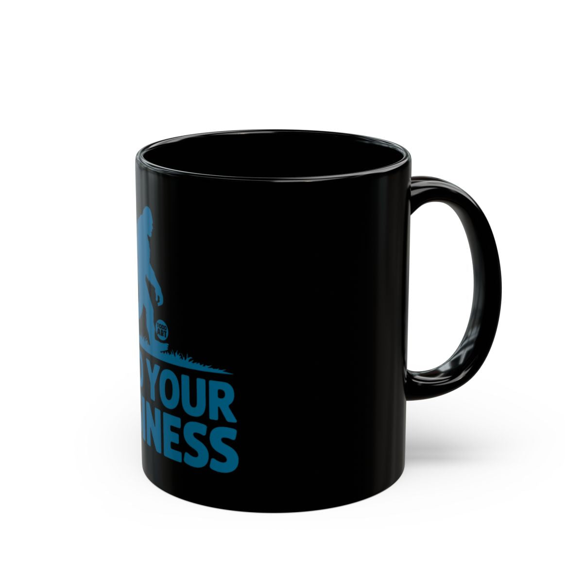 Mind Your Fitness Motivational Black Coffee Mug
