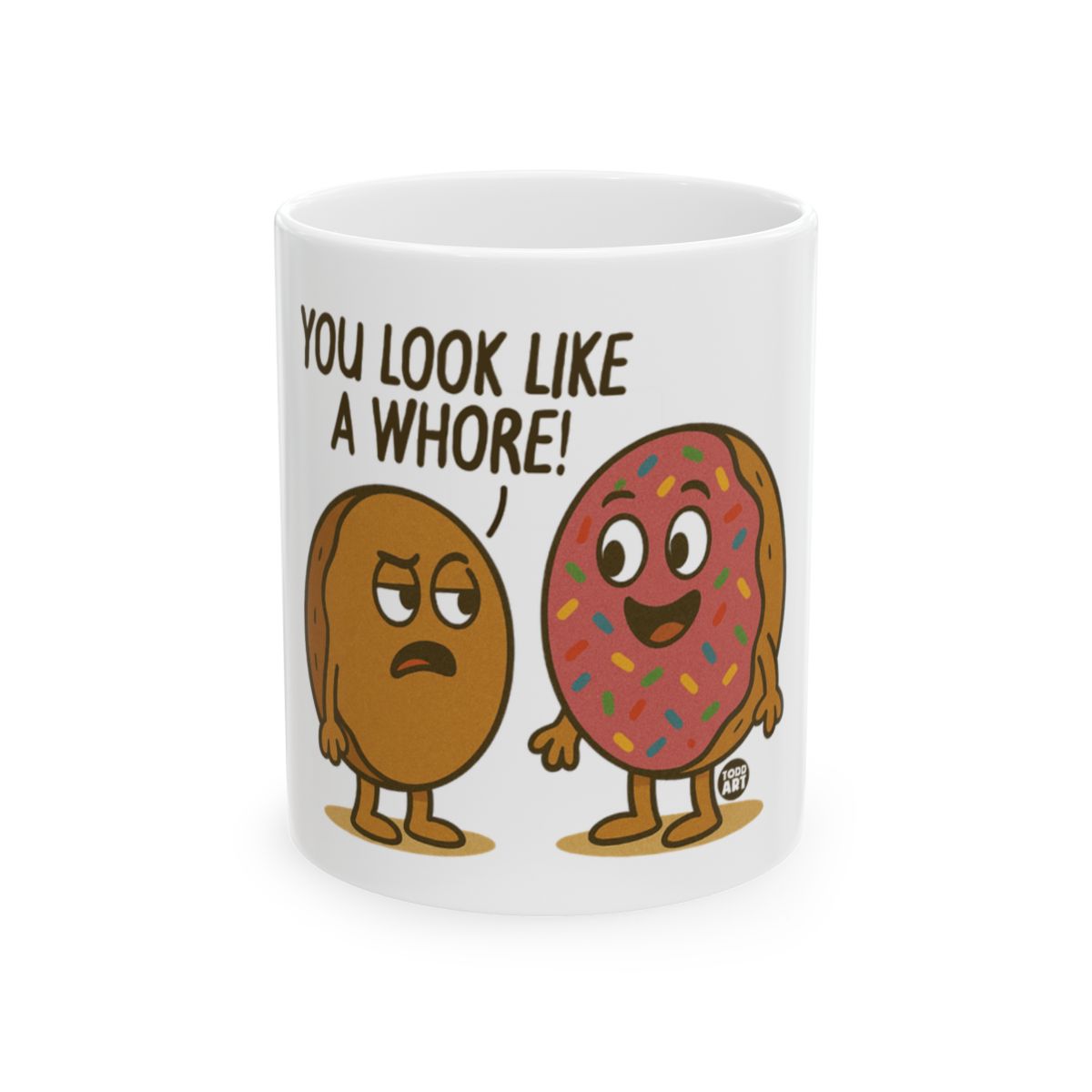 Funny Breakfast Characters Novelty Coffee Mug