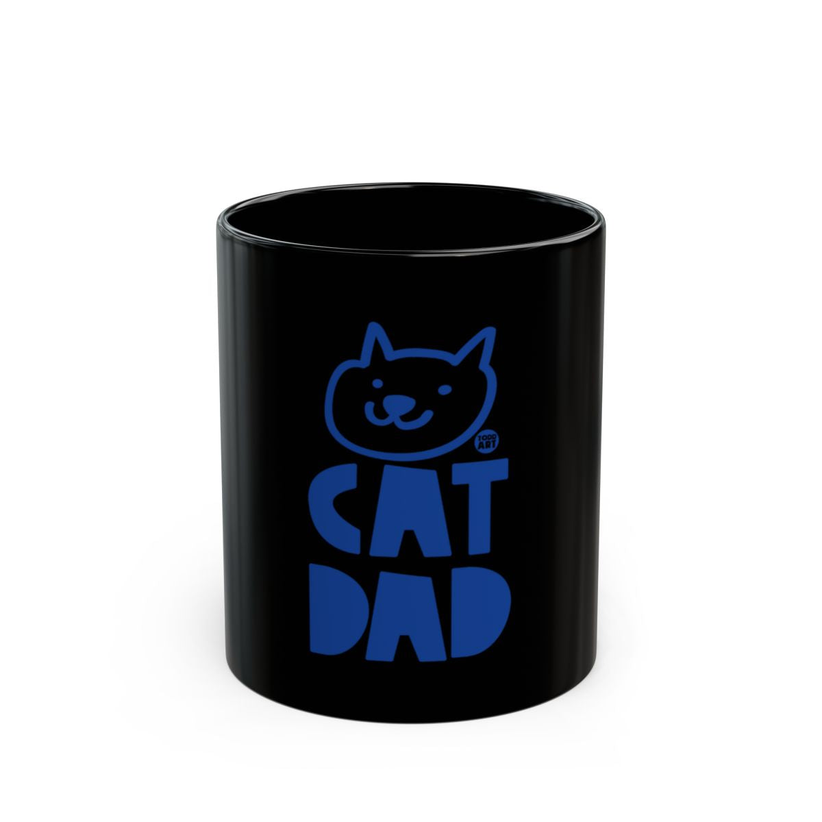Cat Dad Black Coffee Mug Perfect for Cat Lovers