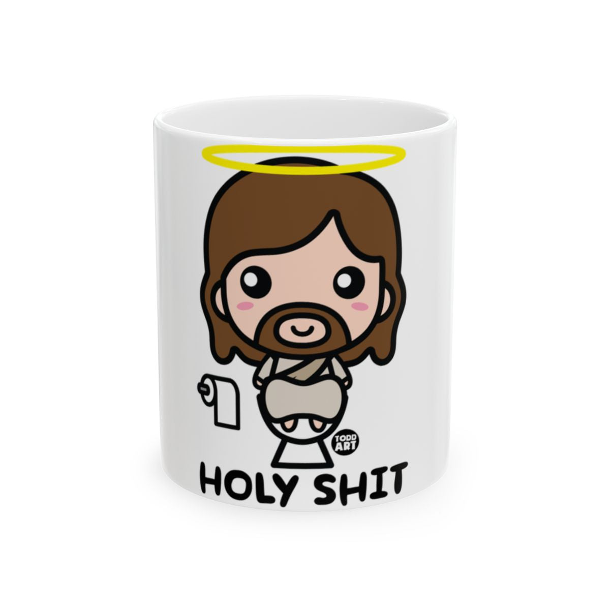 Holy Shit Funny Jesus Themed Mug
