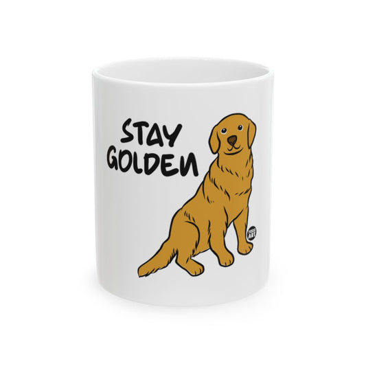 Stay Golden Cute Golden Retriever Coffee Mug