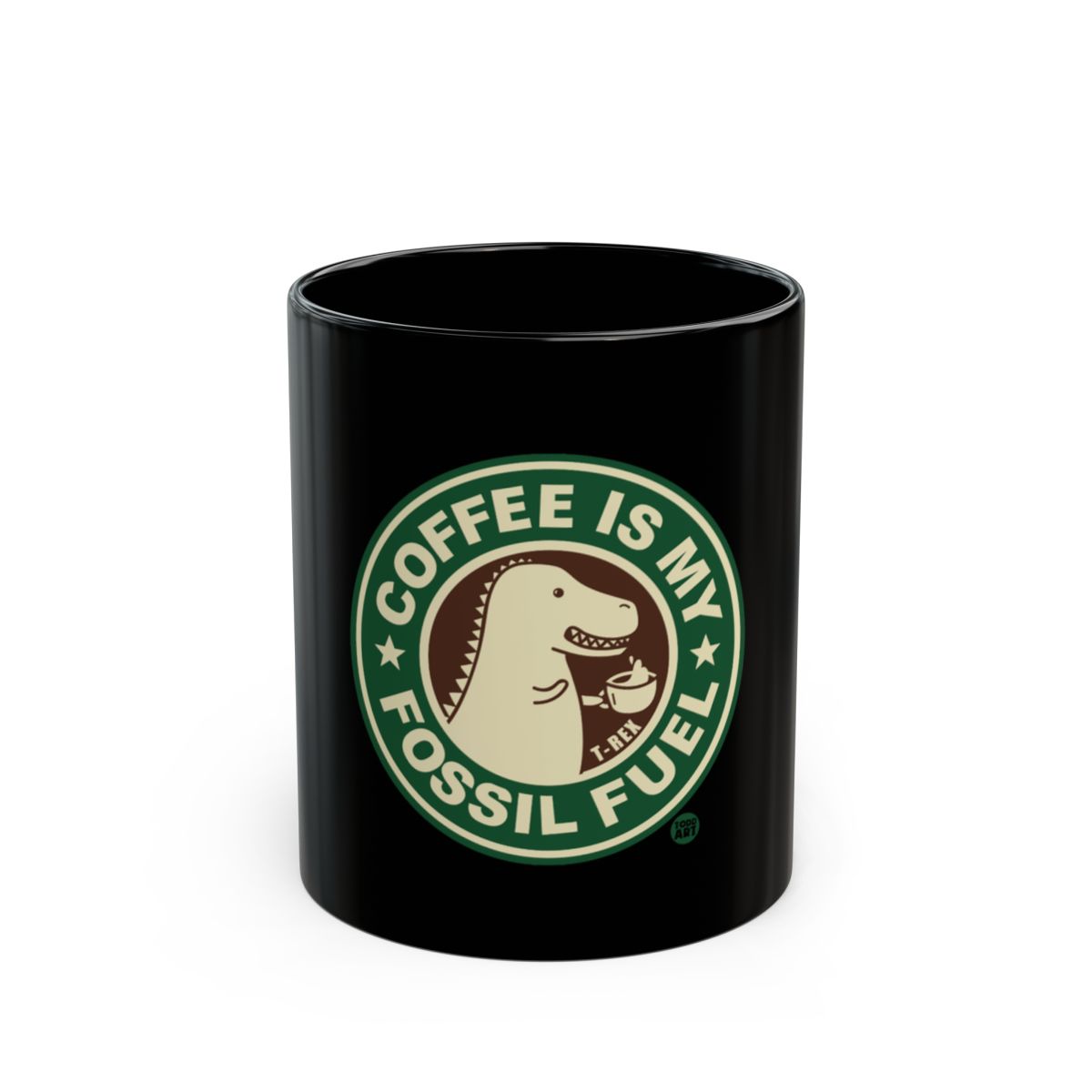 Coffee Is My Fossil Fuel Dinosaur Mug Product