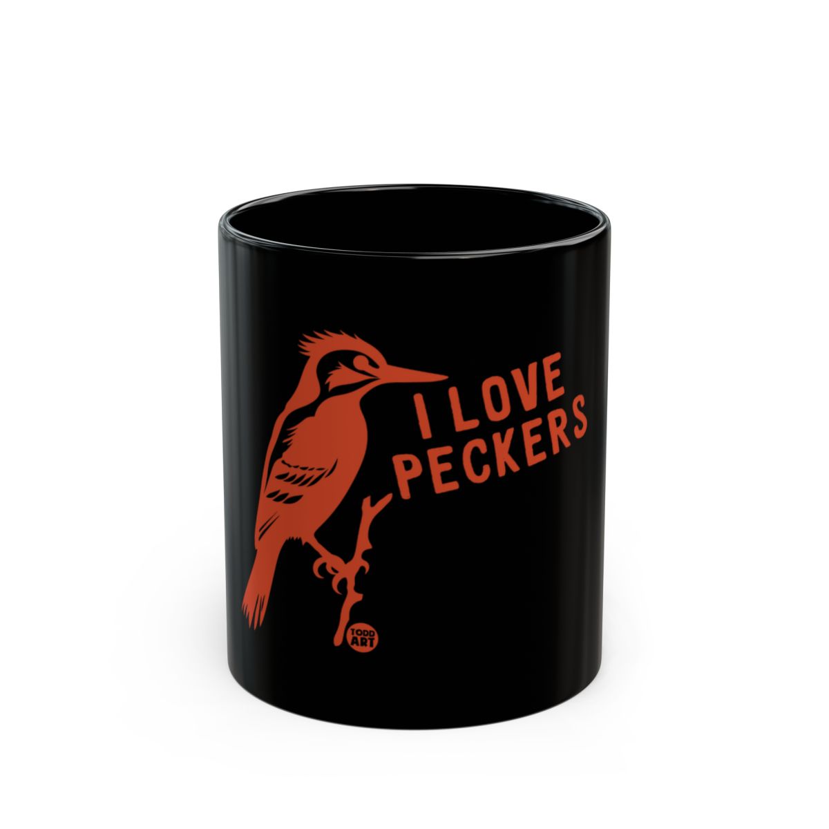 I Love Peckers Bird Design Printed Coffee Mug