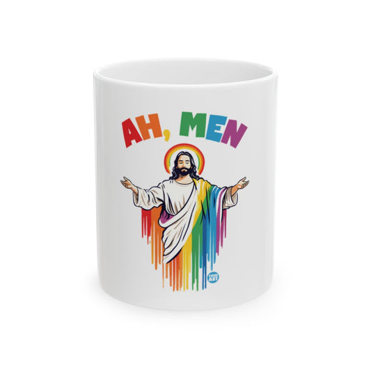 Ah Men Rainbow Jesus Mug for Unique Gifts
