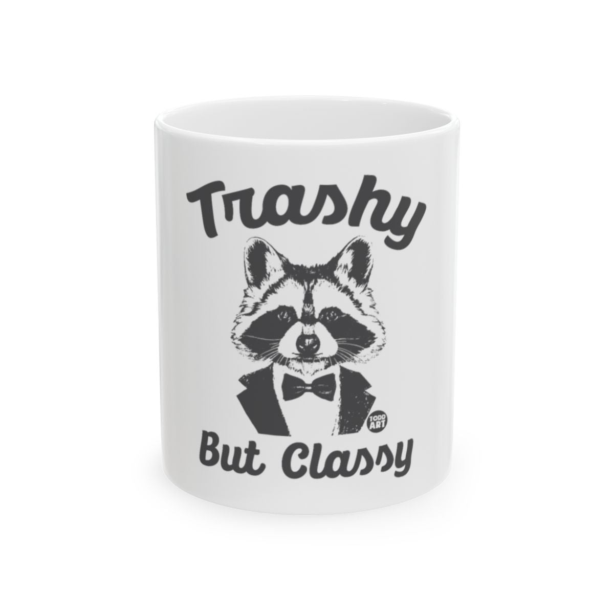 Trashy But Classy Raccoon Tuxedo Mug for Animal Lovers