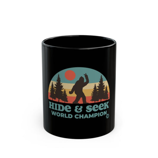 Hide And Seek World Champion Black Mug