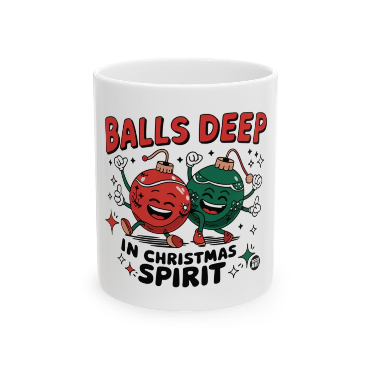 Balls Deep In Christmas Spirit Mug