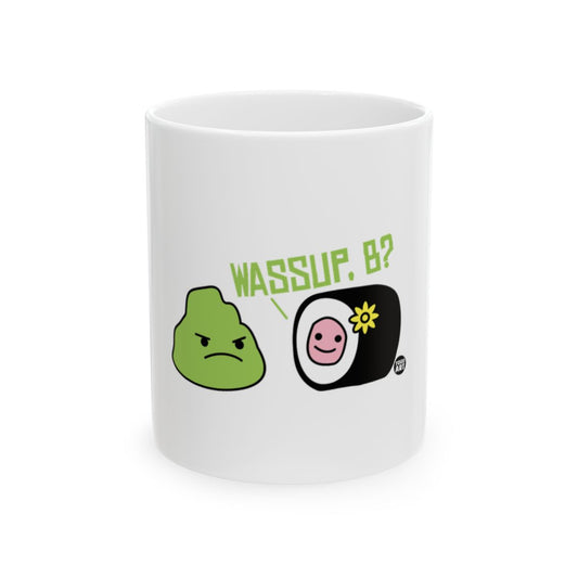 Funny Cartoon Characters WASSUP B Question Coffee Mug