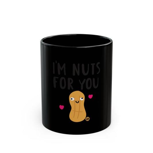 I'm Nuts For You Cute Cartoon Peanut Design Mug