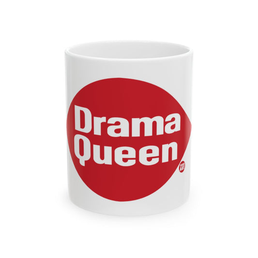 Drama Queen Red White Coffee Mug Fun Gift