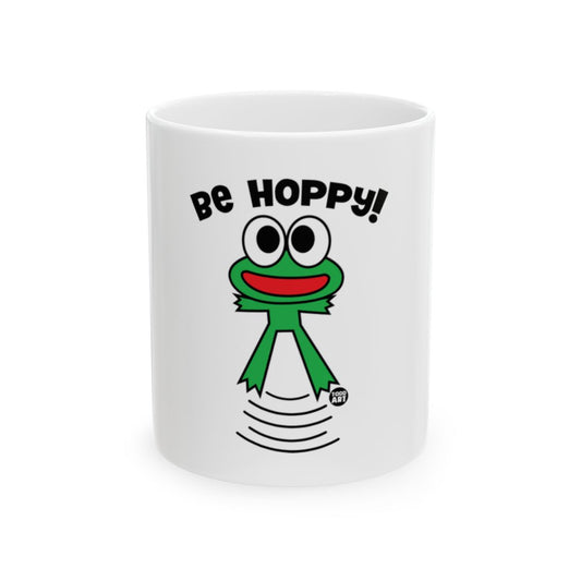 Be Hoppy Jumping Frog Design Mug