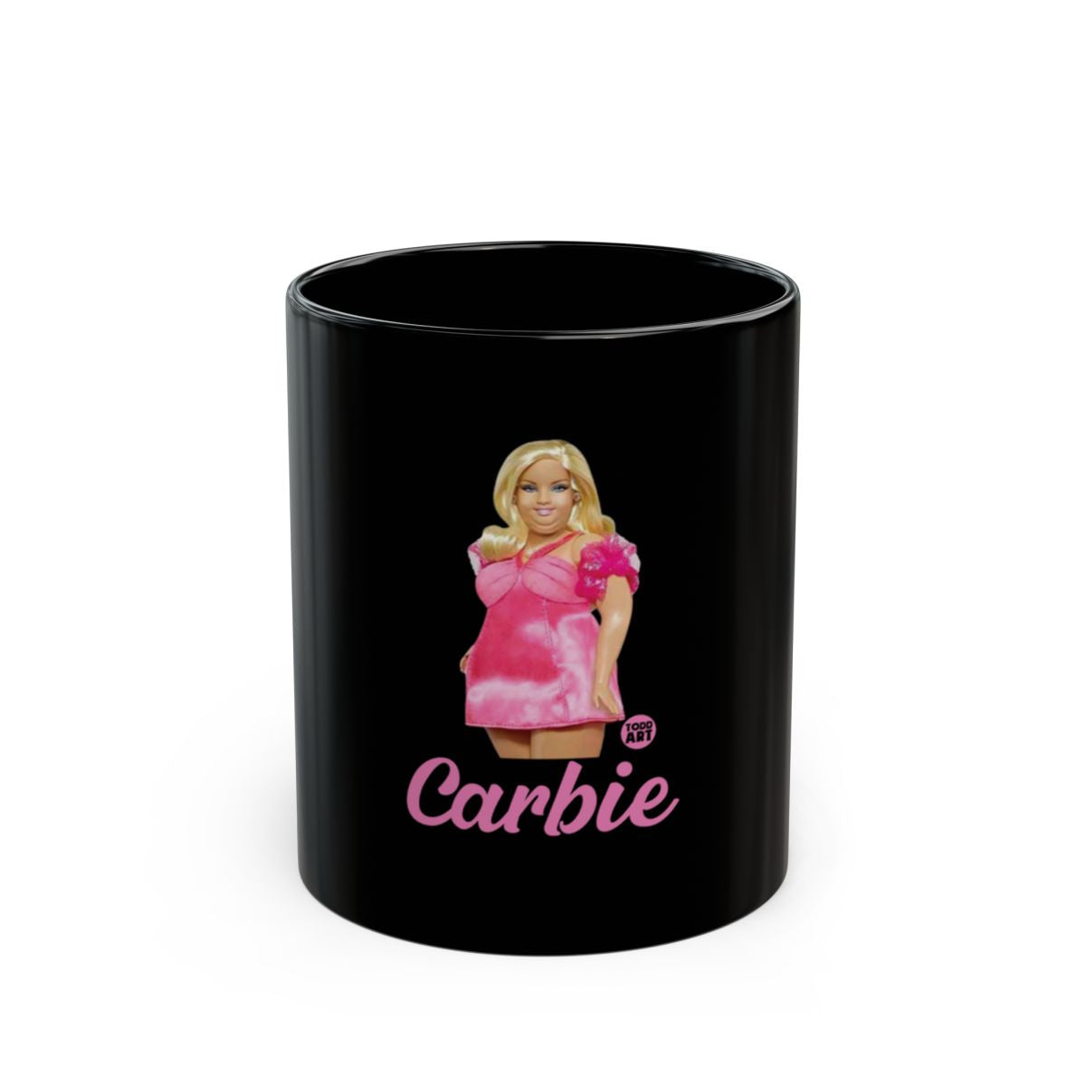 Cute Black Carb Doll Design Coffee Mug