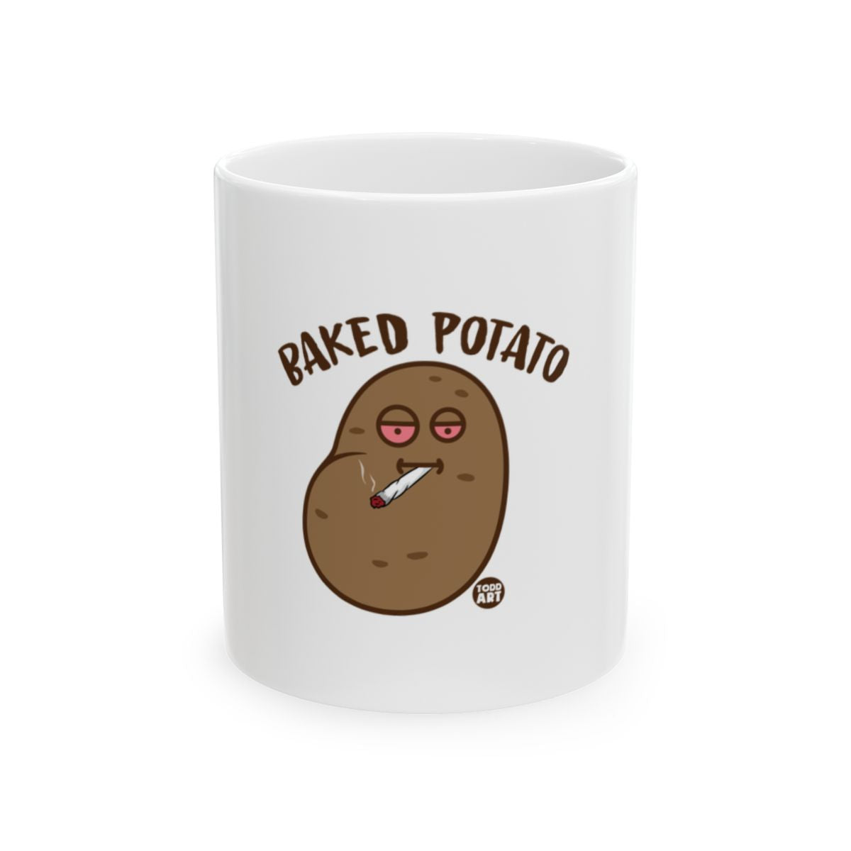 Funny Baked Potato Cartoon Mug for Your Morning Coffee