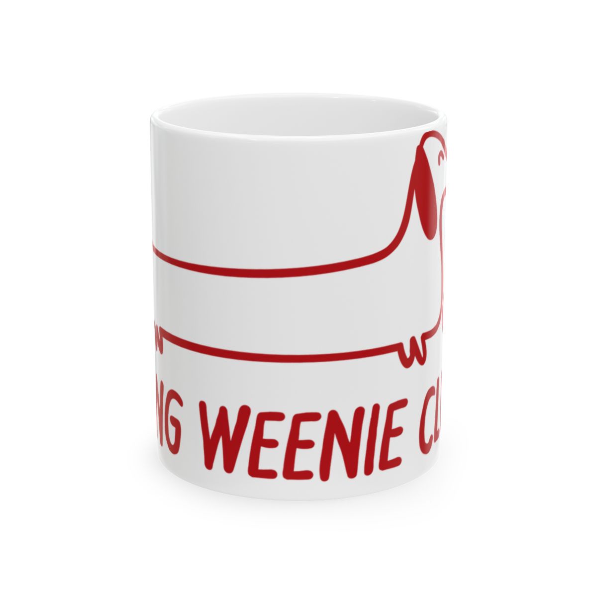 Funny Long Weenie Club Mug Cute Dachshund Dog Drinkware