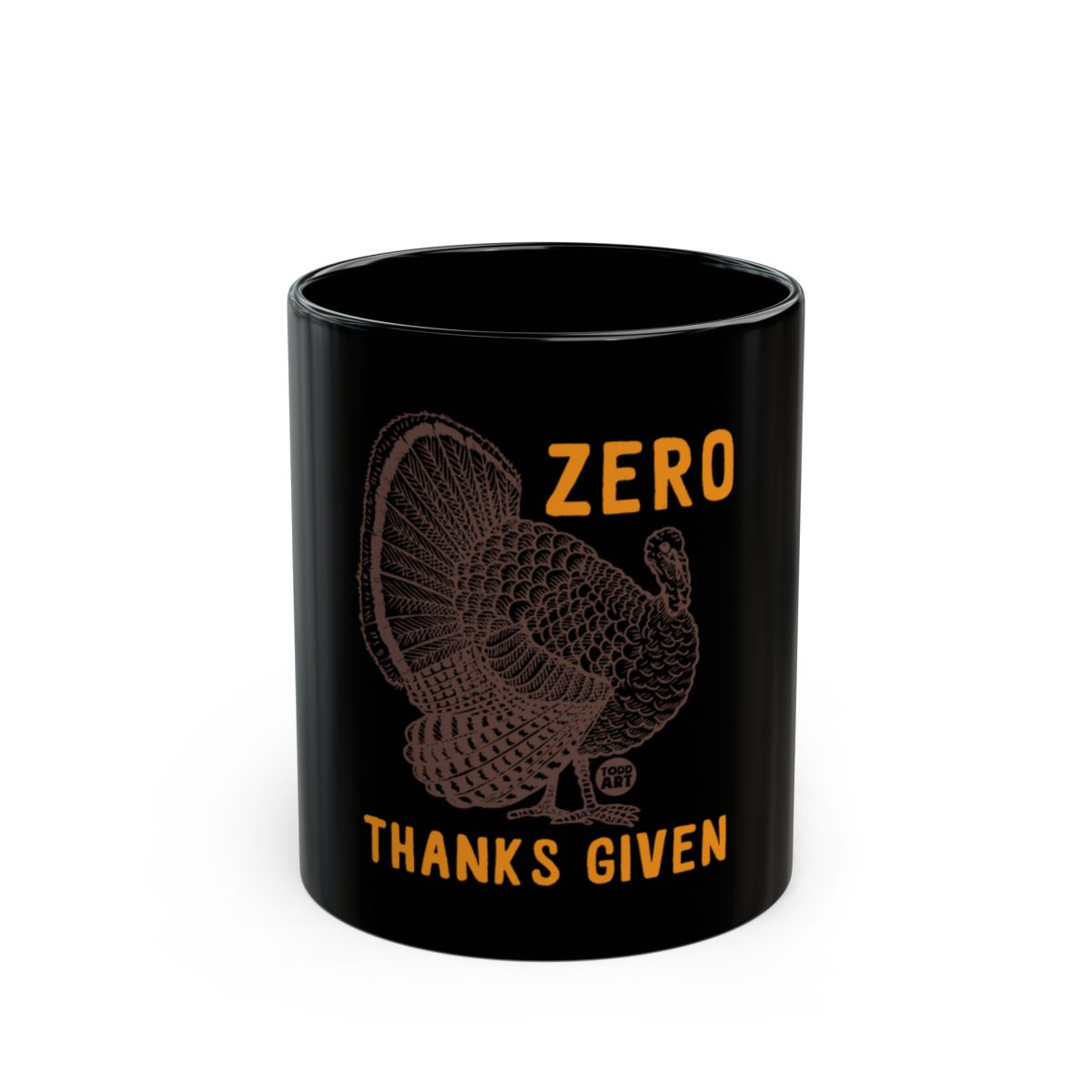 Zero Thanks Given Turkey Design Mug