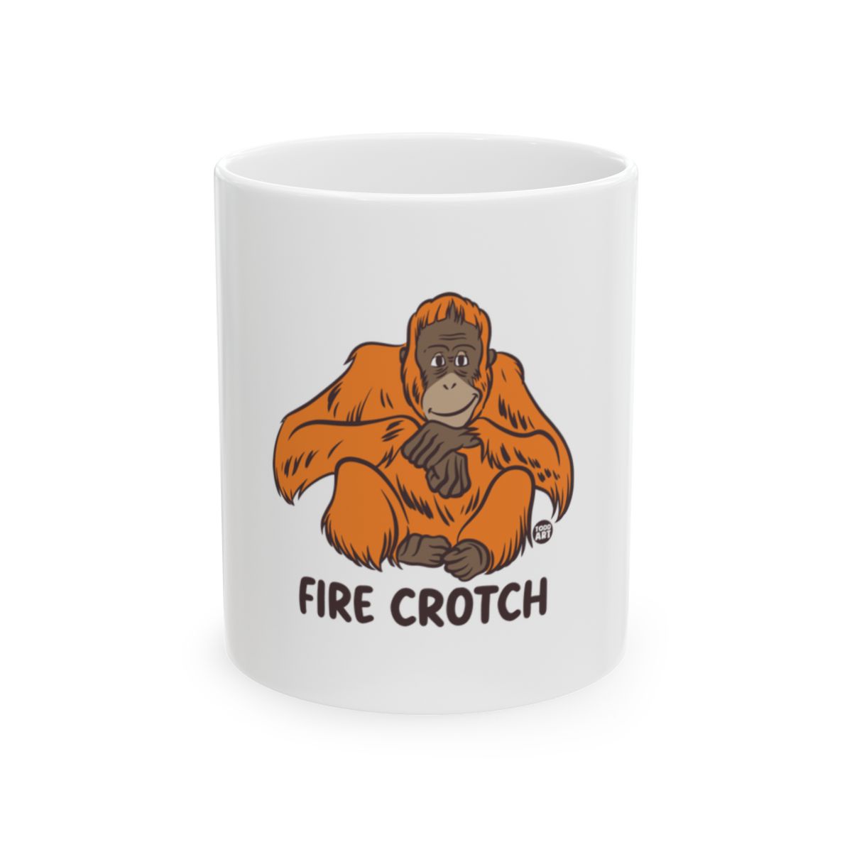 Cute Cartoon Orangutan Fire Crotch Coffee Mug