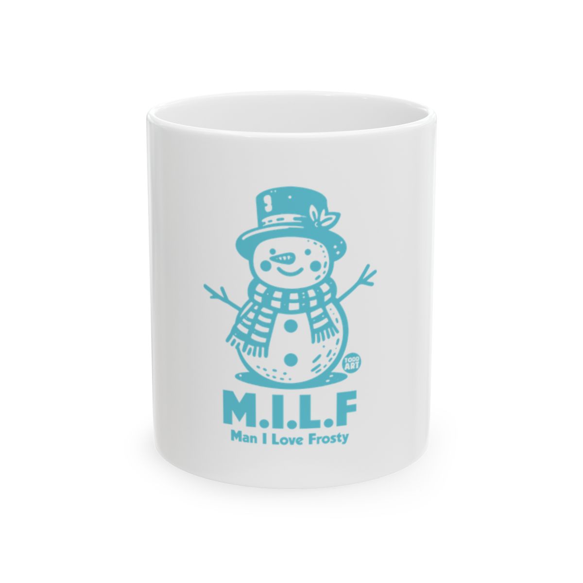 Man I Love Frosty Snowman Mug Holiday Gift