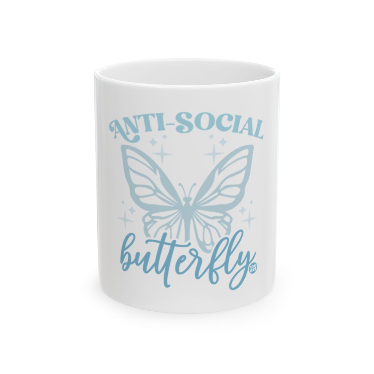 Anti-Social Butterfly Mug with Butterfly Design
