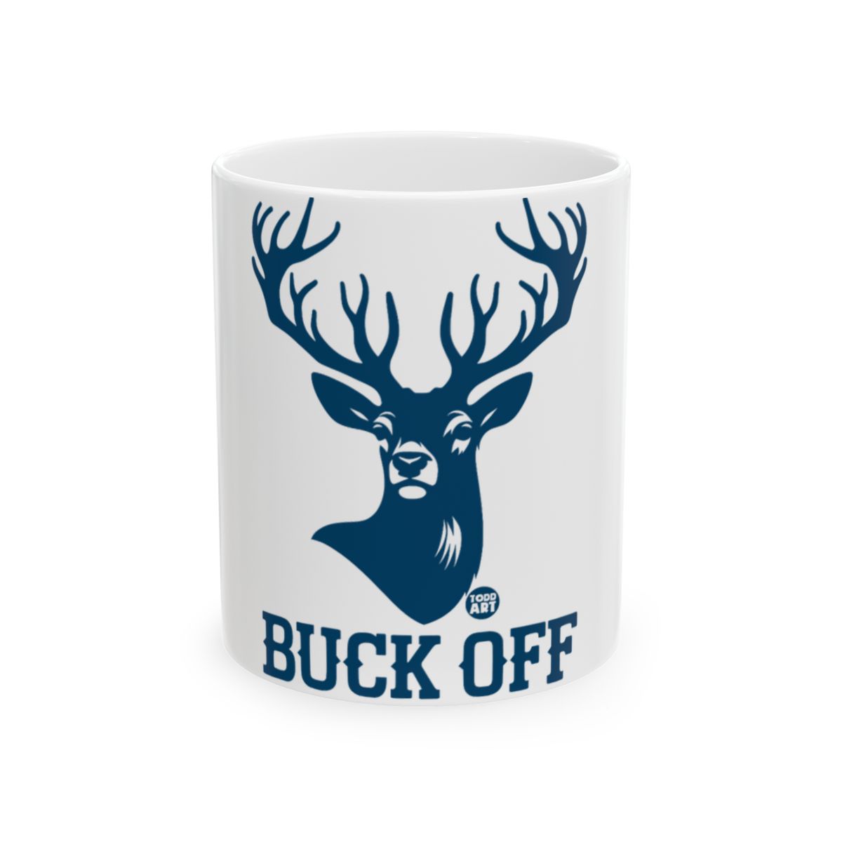 Buck Off Mug with Unique Deer Design