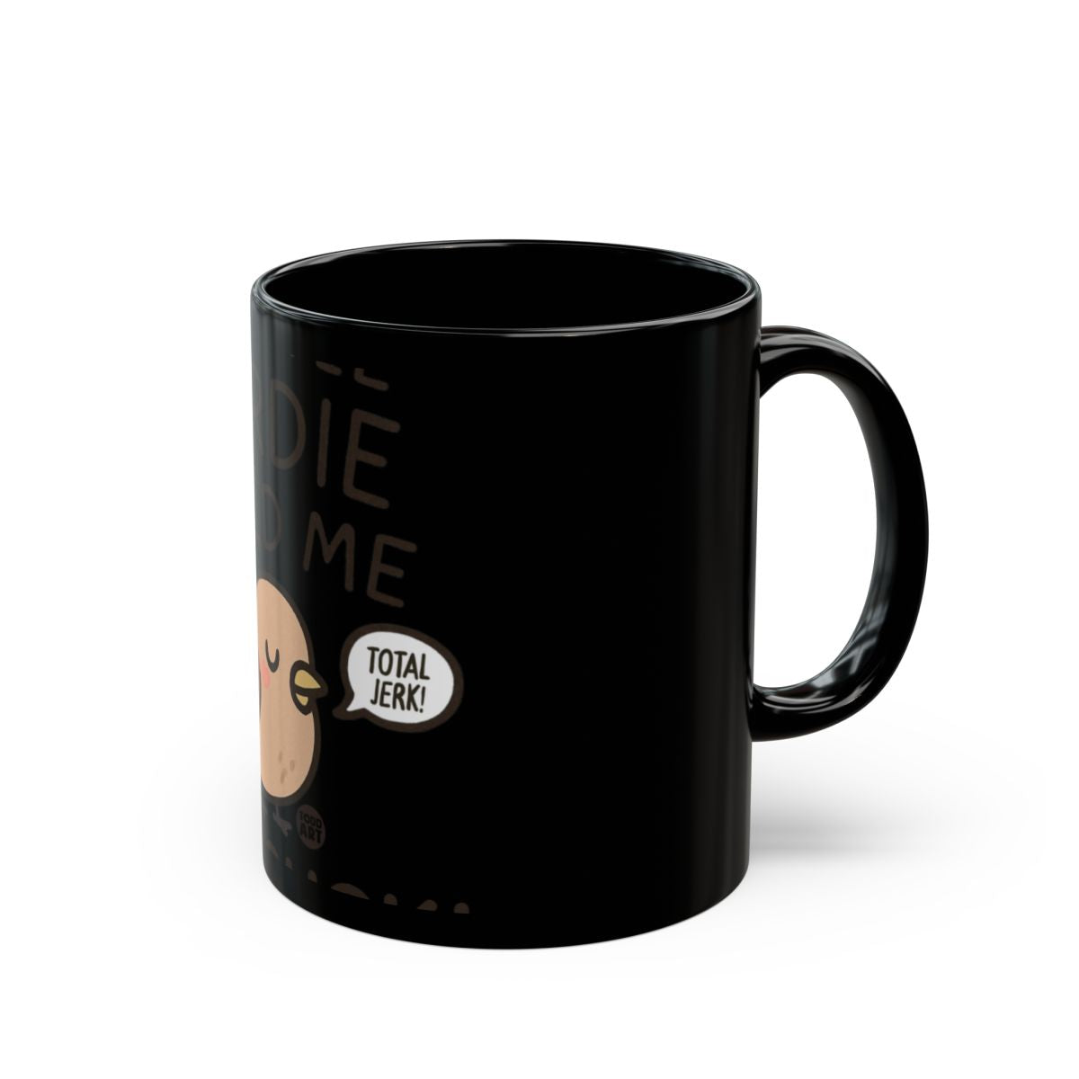 Funny Total Jerk Parody Graphic Black Mug