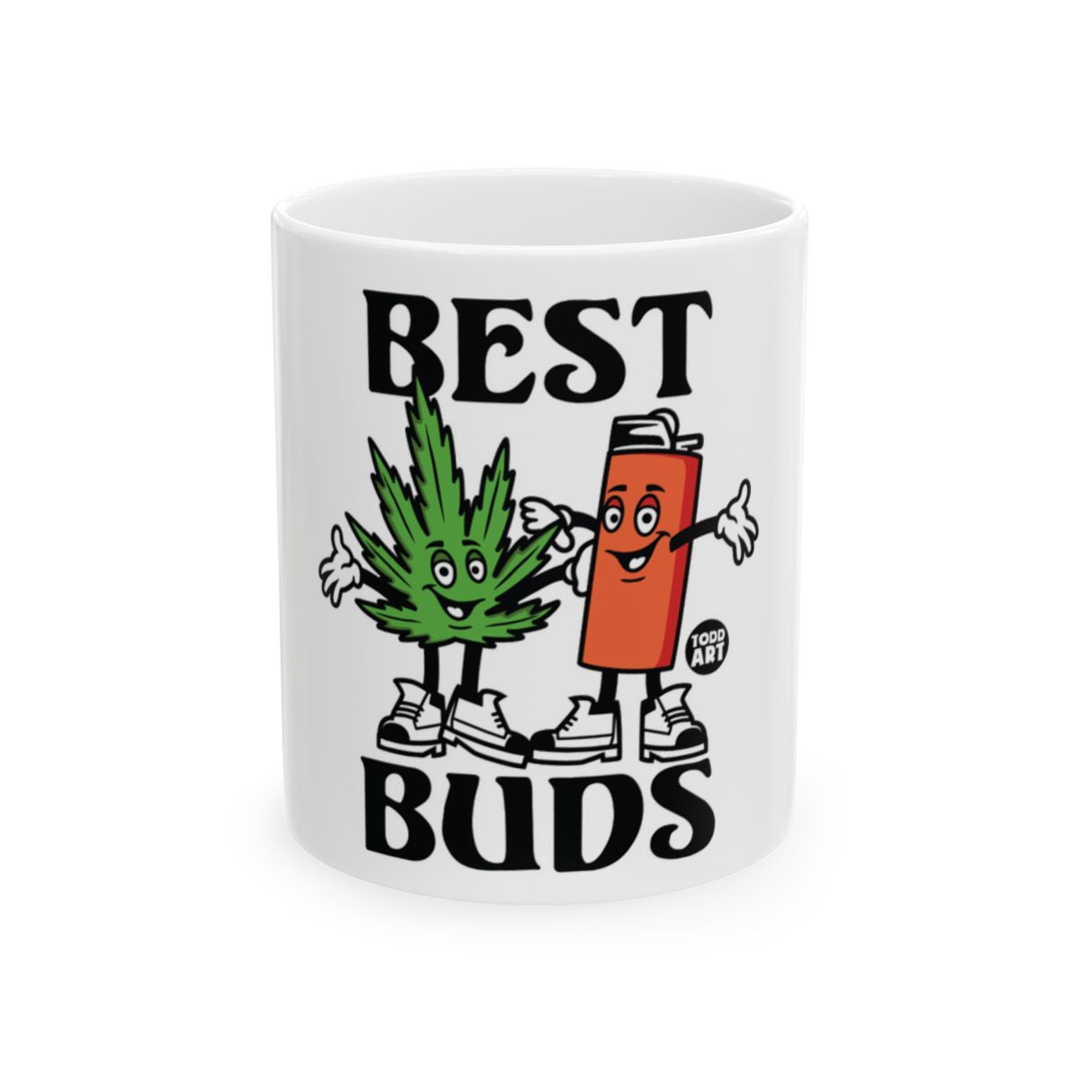 Best Buds Humorous Coffee Mug for a Fun Morning