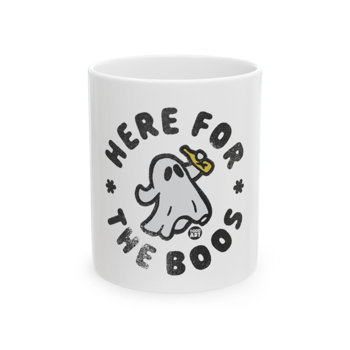 Here For The Boos Mug with Fun Ghost Design