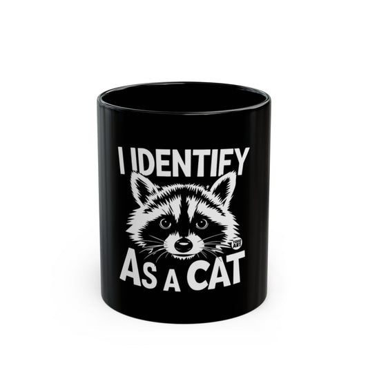 I Identify As A Cat Raccoon Print Mug