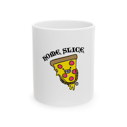 Home Slice Pizza Cartoon Design Mug
